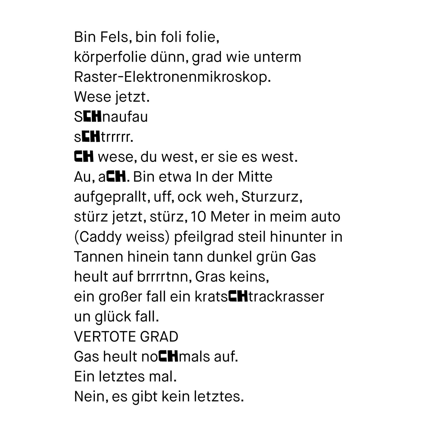 Schundheft Nr. 59 "Felssturz Sprachsturz"